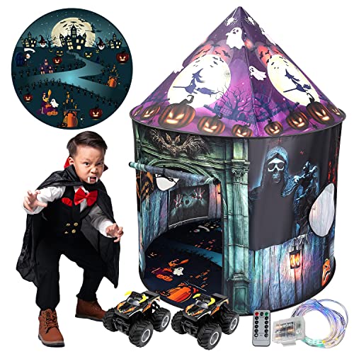 monster tent Halloween Kids Tent Set with Monster Truck Toy