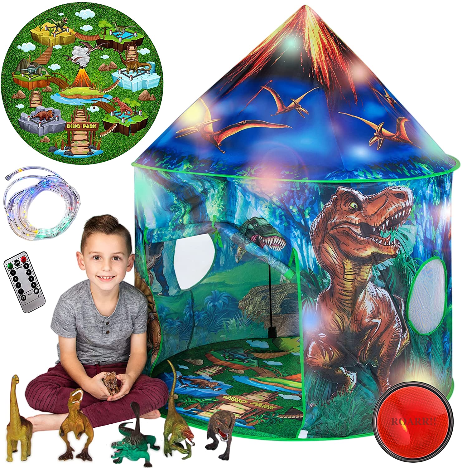 pop up play tent Dinosaur Pop-Up Kids' Tent by Toy To Enjoy – Indoor & Outdoor Play Ten